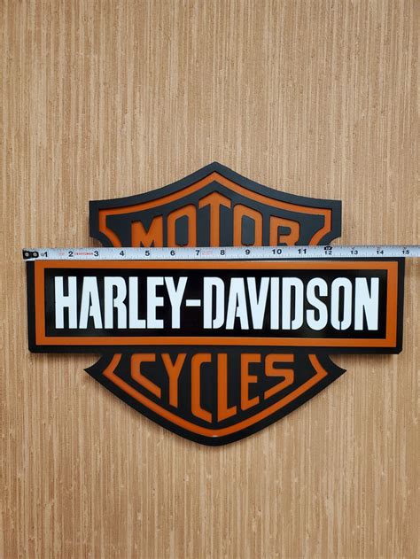 Harley Davidson 3 D Metal Wall Sign Etsy