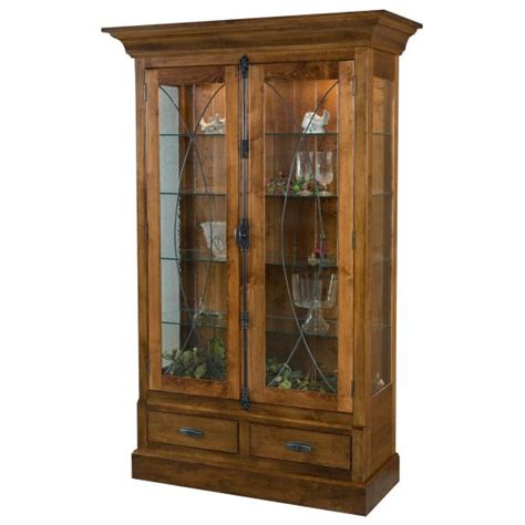 Amish Cherry Curio Cabinet Cabinets Matttroy