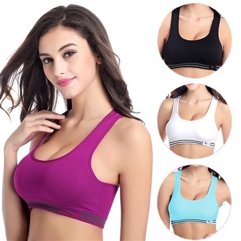 Yoga Vest Seamless Fitness Sports Bra Tops Gym Underwear Bras 3 Colors