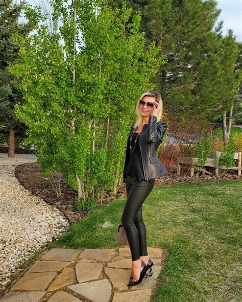 lederlady leather outfit leather pants jeggings suits womens fashion hot sexy touch