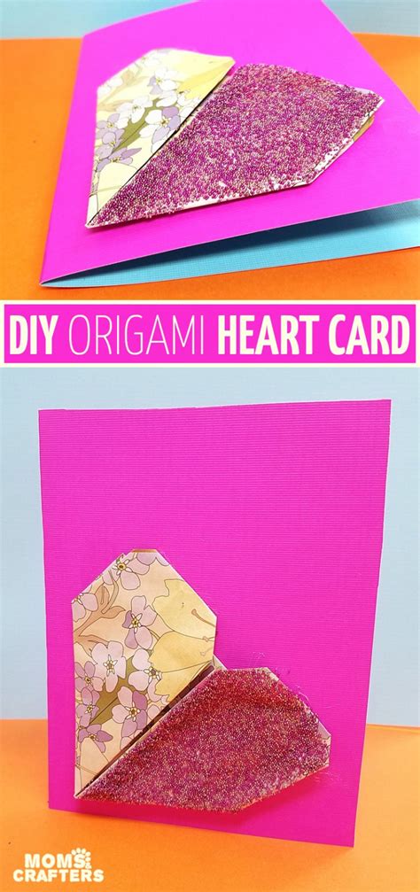 Origami Heart Card Valentines Day Craft For Tweens And Teens