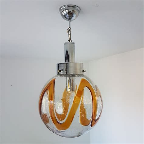 Globe Hanging Lamp By Av Mazzega 1970s 62337