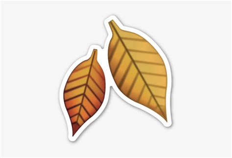 Fallen Leaf Emoji Emoticons Emojis Smileys Emoji Leaves Emoji