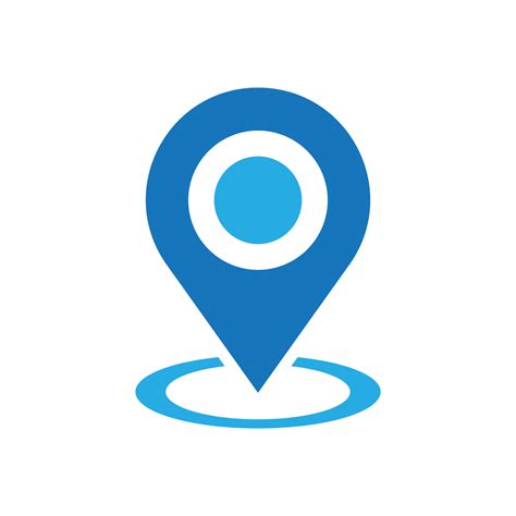 Location Icon Blue Vector Art Icons And Graphics For Free Download