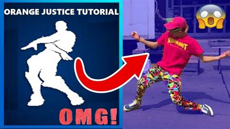 Fortnite Orange Justice Dance Tutorial For Kids Youtube