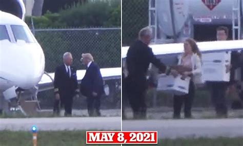 Video Of Donald Trump Boarding Plane Loaded With Heavy