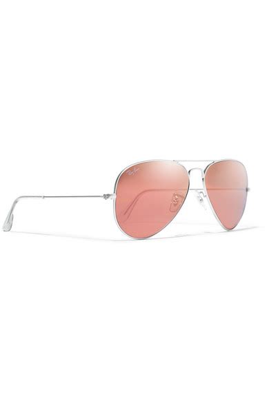 Ray Ban Aviator Silver Tone Mirrored Sunglasses Net A Portercom