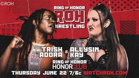 Full Match Allysin Kay Vs Trish Adora Roh June 22 2023 Youtube