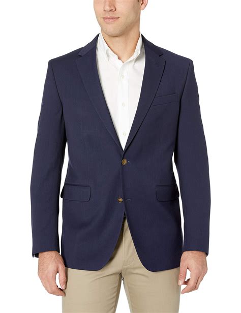 Mens Sport Coat Navy Two Button Classic Fit 42