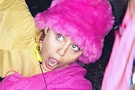 Miley Cyrus Insists Shes Never Tried Any Psychedelics As She Poses