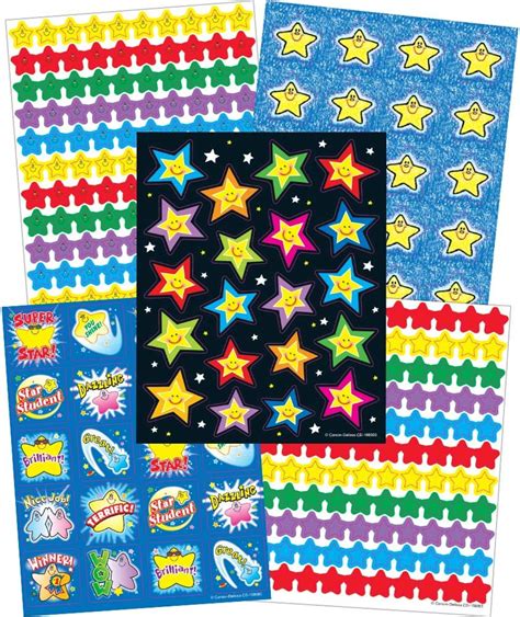 Carson Dellosa Stars Stickers 168093 Carson Dellosa Publishing Office Products