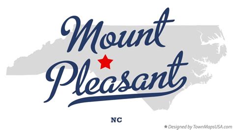 Map Of Mount Pleasant Nc North Carolina