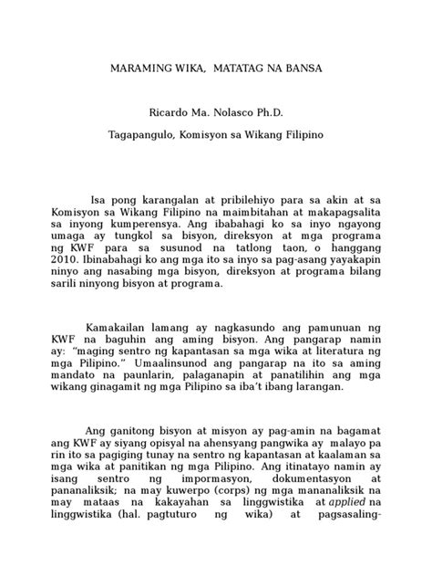 Wikang Opisyal Philippin News Collections