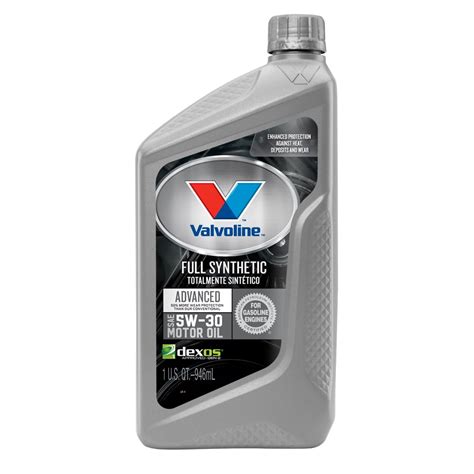 Valvoline Advanced Full Synthetic Sae 5w 30 Motor Oil 1 Quart