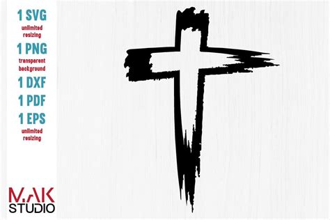 Cross Svg Cross Dxf Distressed Cross Svg Christian Svg Grunge Svg