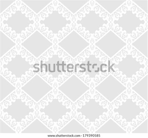 Vector White Seamless Lace Floral Pattern Stock Vector Royalty Free