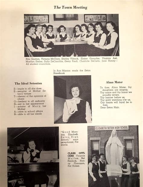 Elizabeth Seton High School Class Of 1952 Clipper Yearbook