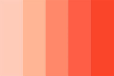 The first written use of coral as a color name in english was in 1513. Peachy Soda Color Palette | Color palette pink, Coral ...