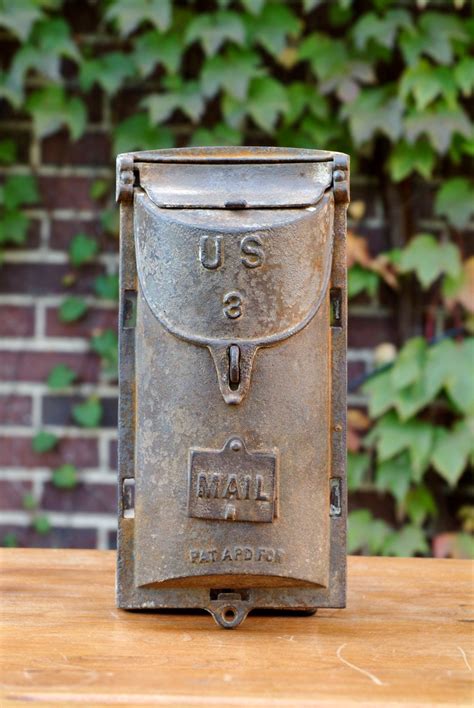 Antique Wall Mailbox Us 3 Cast Iron Hanging Mailbox