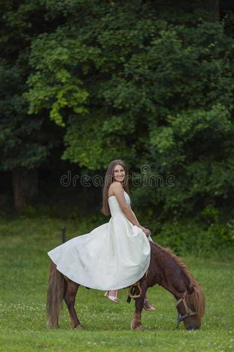 Girl Riding A Pony Stock Photo Image Of Friendship 241697278
