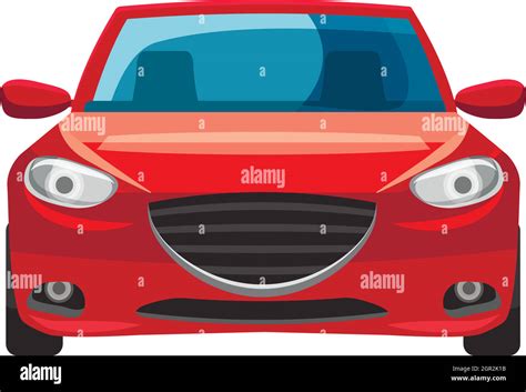 Red Car Icon In Cartoon Style Stock Vector Image And Art Alamy