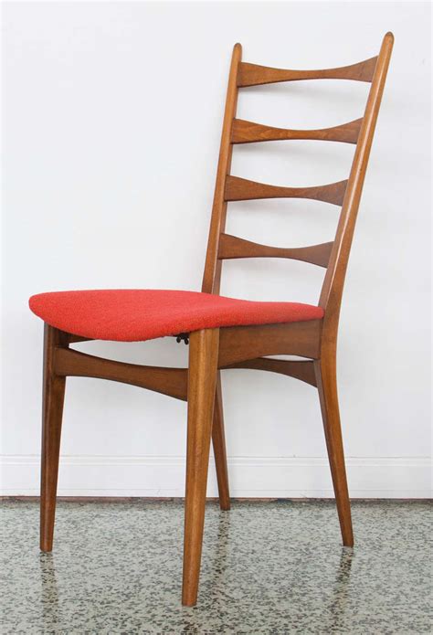 Browse our large collection of round and square contemporary bar stools, modern dining benches, and fabric or. Six Danish Modern Midcentury Ladder Back Dining Chairs at ...