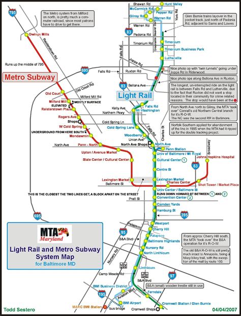 Baltimore Metro Map Toursmaps Com