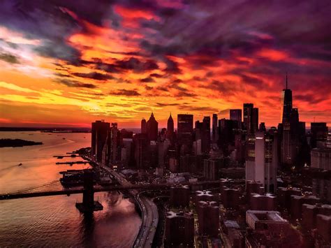 Sonnenuntergang New York Stadt Kostenloses Foto Auf Pixabay Pixabay