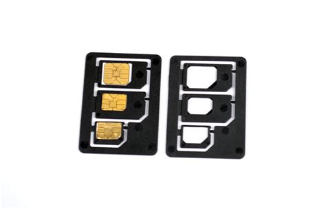 Micro And Nano Plastic Triple Sim Adapter For Iphone 5 4s