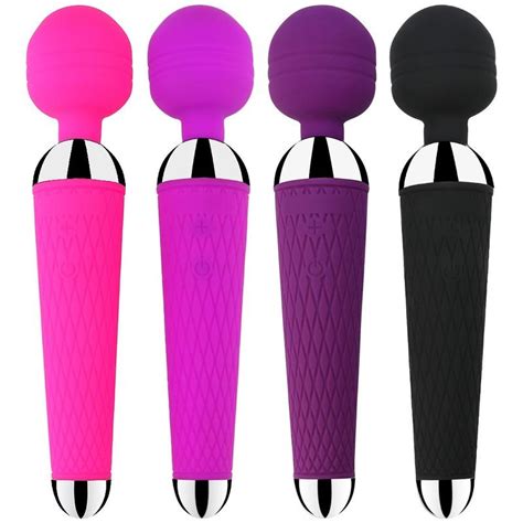 Clitoris Vibrators USB Recharge Magic Wand AV Vibrator Massager Sex Toys for Women uygun fiyatlı