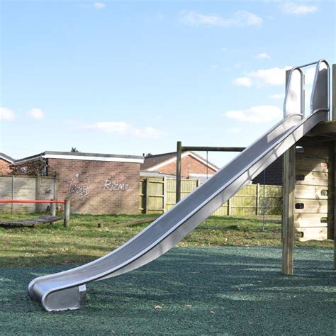 Playground Stainless Steel Platform Slide Safety Wings Online Playgrounds