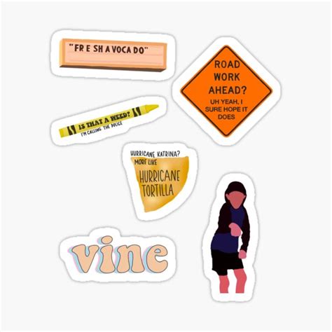 Iconic Vine Sticker Pack Sticker For Sale By Juliasilvestri Redbubble