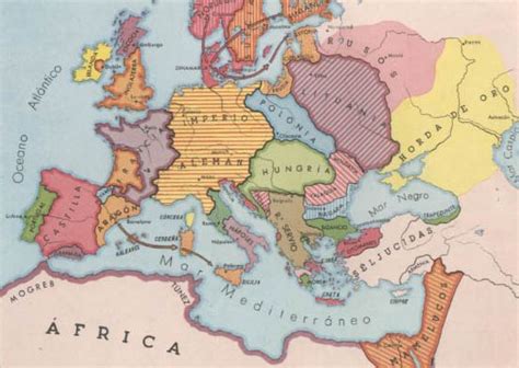 Pais Global Mapas Europa A Mediados Del Siglo Xiv
