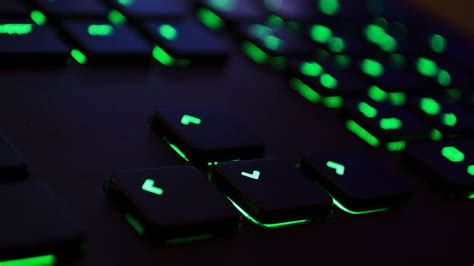 Hd Wallpaper Black And Green Gaming Keyboard Technology Razer