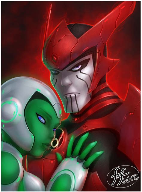 Razer And Aya By Bis On DeviantART Green Lantern The Animated Series Green Lantern Comics