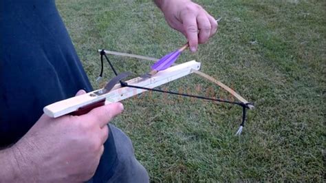 It is a fun project and shoots projectiles surprisingly far. DIY Mini Crossbows - Improvised Arms and Ammunition Part 12 | Survival Sullivan