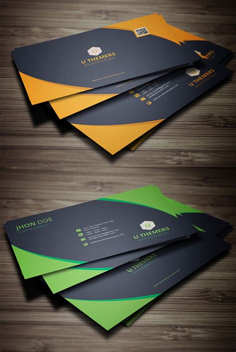 26 New Professional Business Card Psd Templates Design