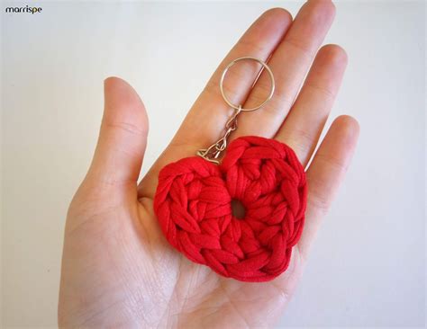 Marrispe Artesanato Chaveiro De Coração Em Crochê