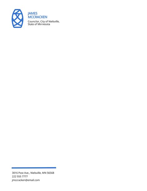 Modern Official Letterhead Template Edit Online And Download Example