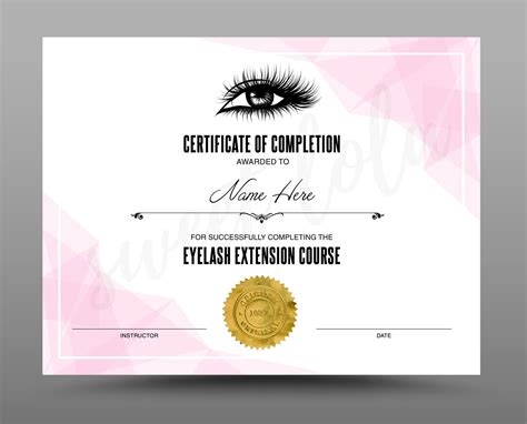 Certificate Template Instant Download Certificate Of Completion