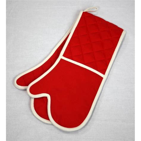 Red Premium Double Oven Glove Buy Online At Qd Stores