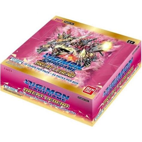 Digimon Card Game Great Legend Sealed Booster Box Of 24 Packs Bt04