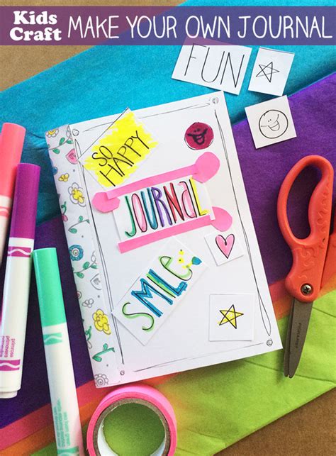 Kids Craft Make Your Own Journal The Country Chic Cottage