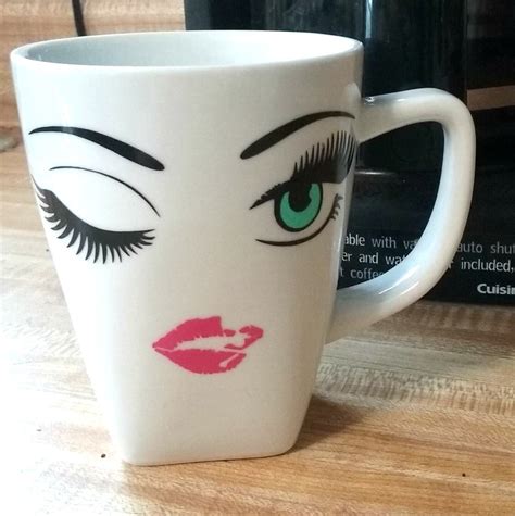 Wink Face Coffee Mug Poison Lips Coffee Cup Choose Your Etsy