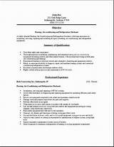 Hvac Technician Resume Objective Images