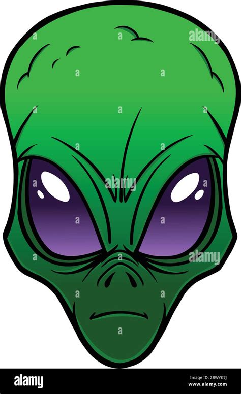 Alien A Cartoon Illustration Of An Alien Stock Vector Image And Art Alamy