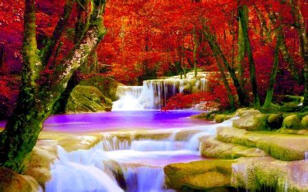 Autumn Forest Falls Desktop Nexus Wallpapers Autumn Waterfalls