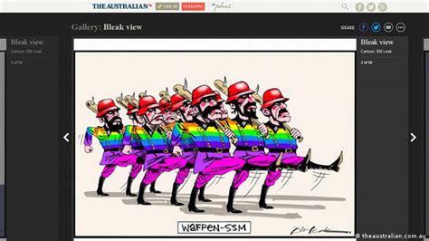 Australian Cartoonist Bill Leak Slammed For Depicting Lgbt Activists As
