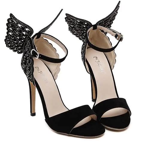 Size 4~9 New Black Butterfly High Heels Women Pumps 2016 Fashion Sexy Summer Women Shoes Zapatos