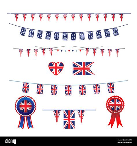 Union Jack Flag Bunting Isolated Hi Res Stock Photography And Images